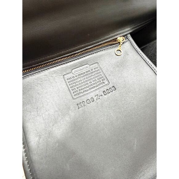 Coach Briefcase 5265 Leather Legacy Lexington Messenger Bag Black/Brass Vintage - Picture 7 of 16